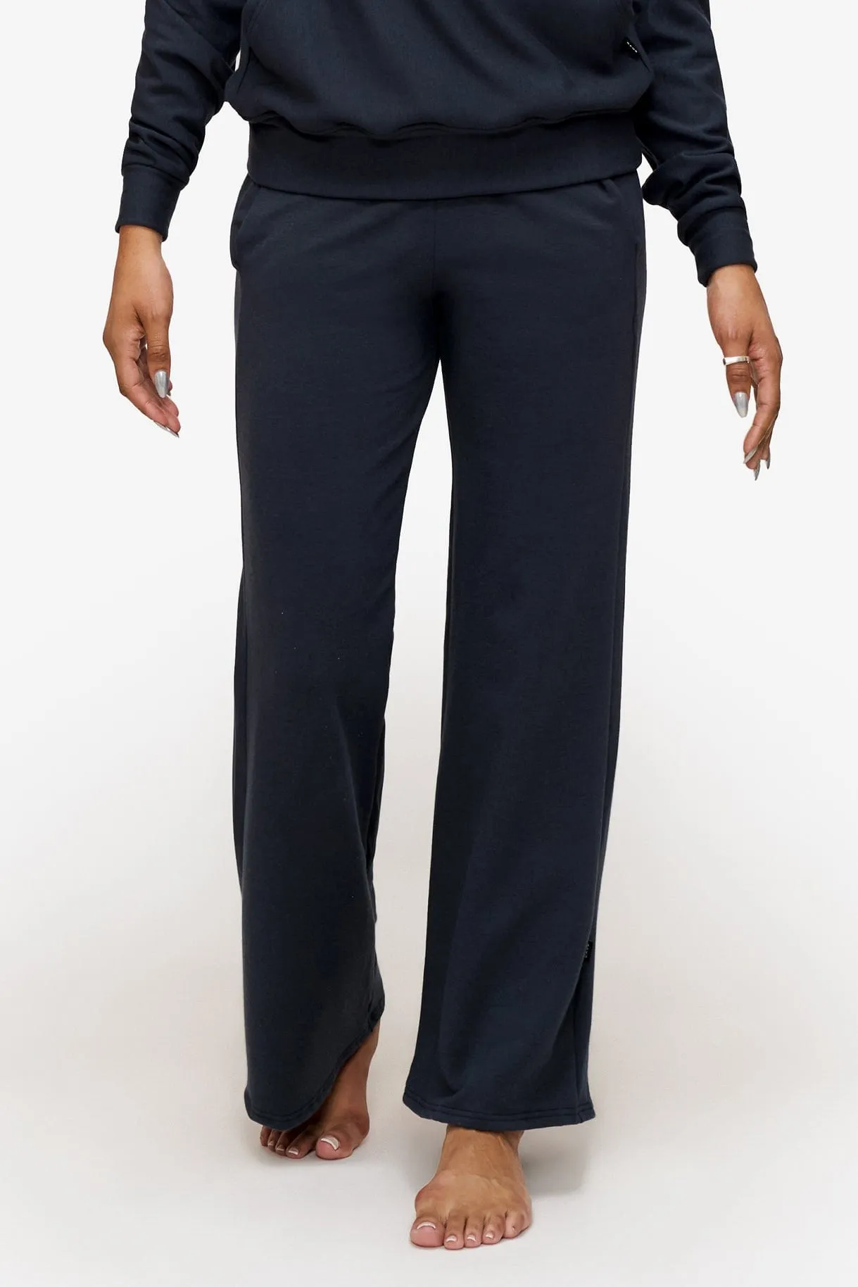 Wide Leg Sweatpant in Eclipse sold by Daub & Design