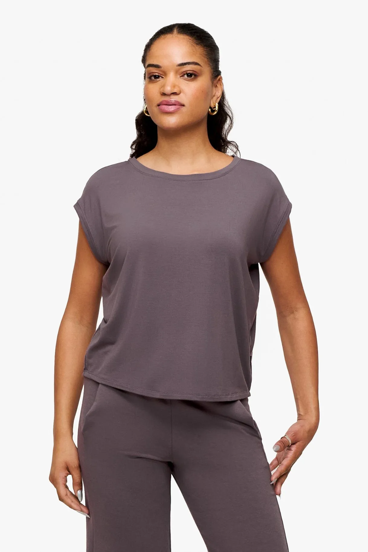 Box Tee in Sparrow sold by Daub & Design