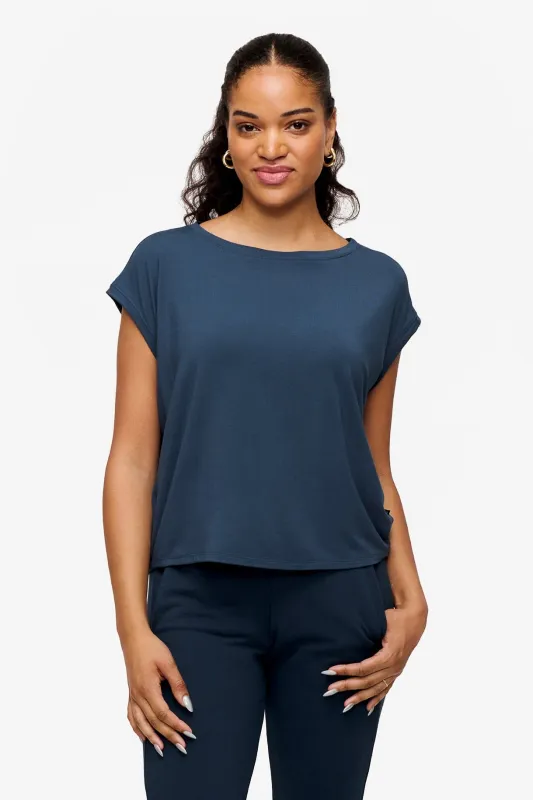Box Tee in Mystique sold by Daub & Design