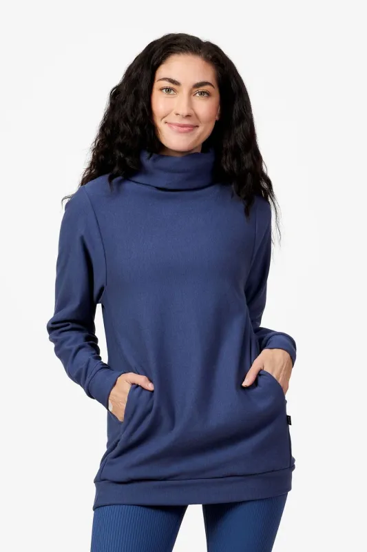 Turtleneck Tunic in Sargasso Sea sold by Daub & Design