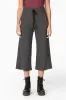 Freedom Wide Leg Crop in Dark Heather Grey sold by Daub & Design