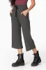 Freedom Wide Leg Crop in Dark Heather Grey sold by Daub & Design