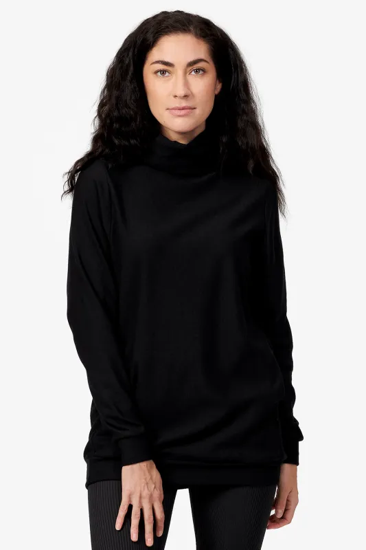 Turtleneck Tunic in Black sold by Daub & Design