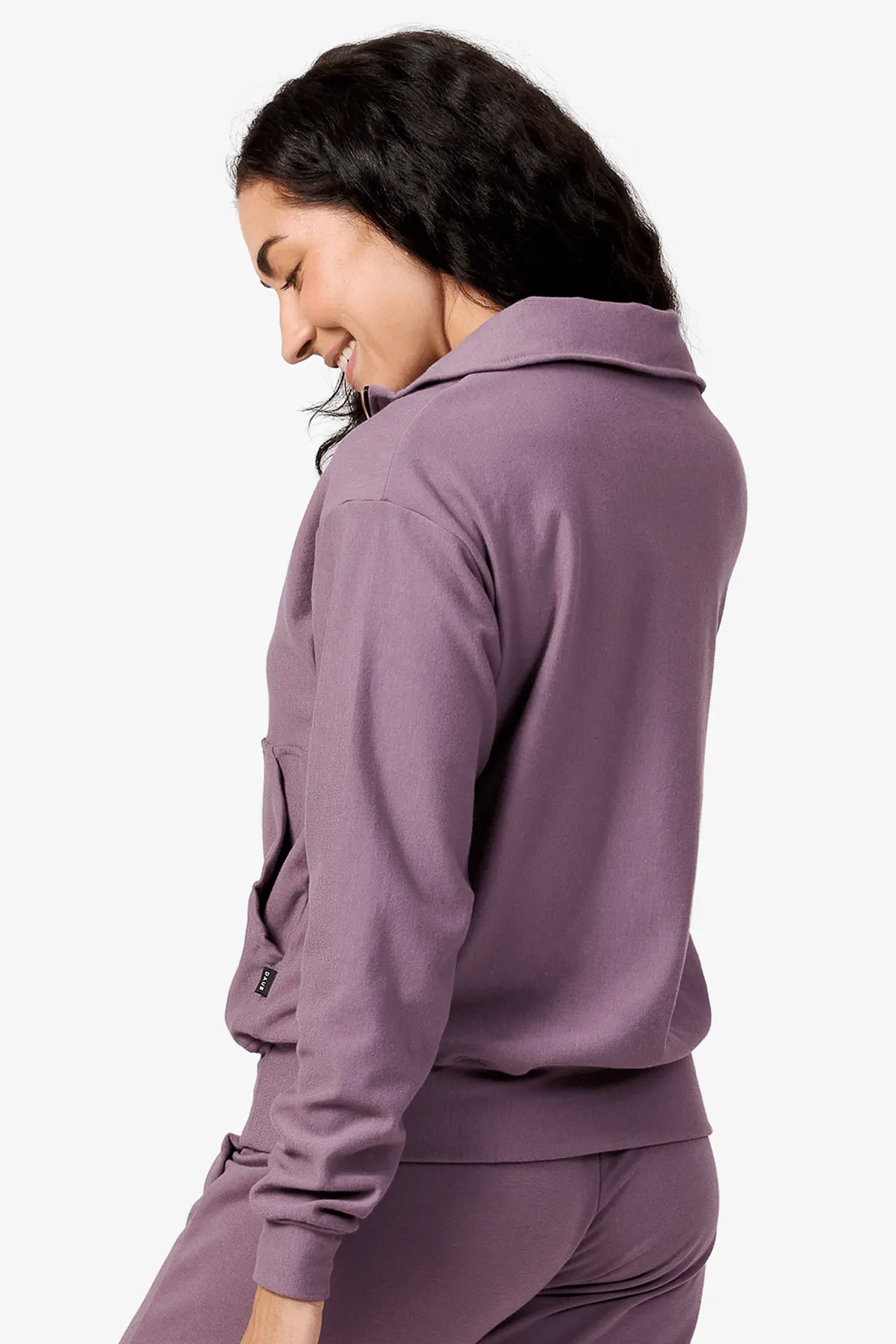 Freedom Half Zip Sweatshirt in Ephemera sold by Daub & Design product image thumbnail 4