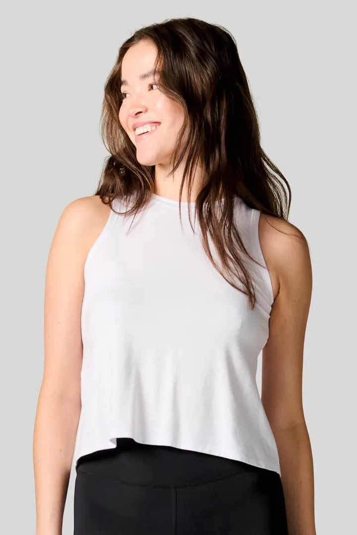 Maia Tank in White sold by Daub & Design product image thumbnail 4
