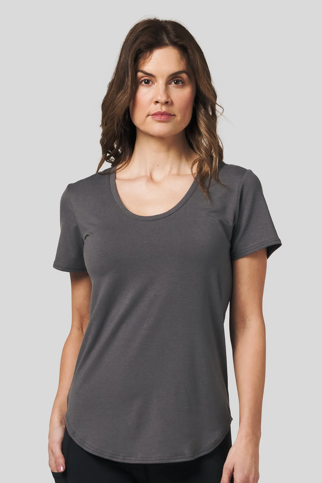 Avery Tee in Fossil sold by Daub & Design