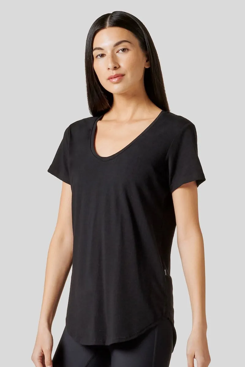 Avery Tee in Black sold by Daub & Design