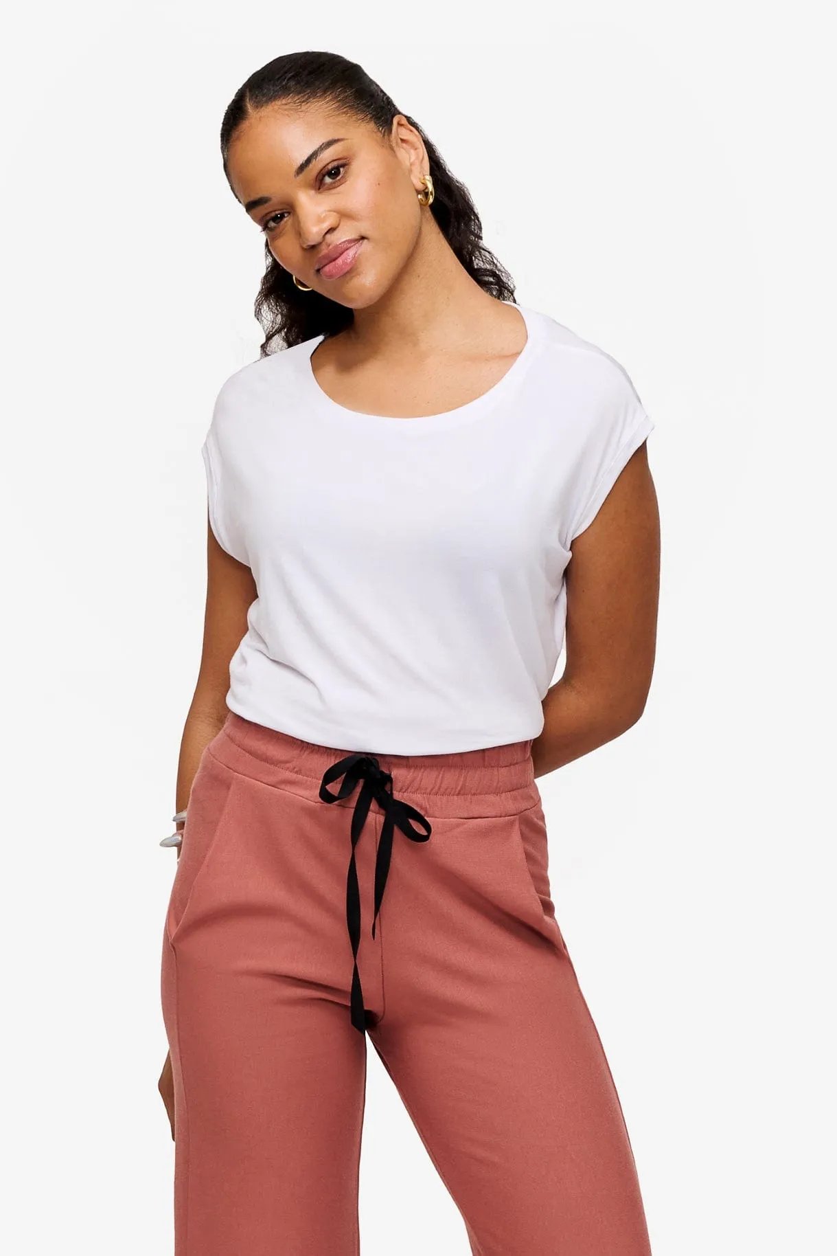 Box Tee in White sold by Daub & Design product image thumbnail 3