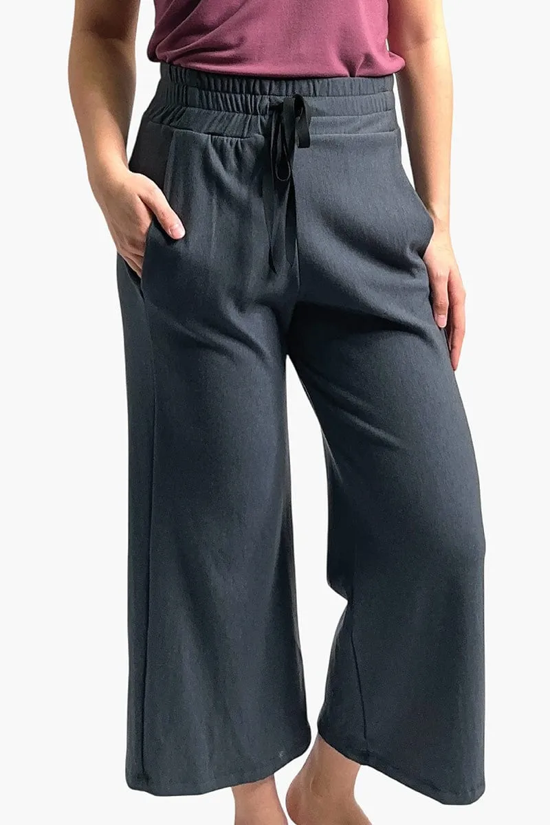 Freedom Wide Leg Crop in Eclipse sold by Daub & Design