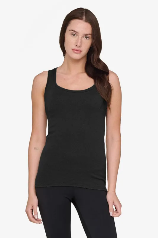 Basic Tank in Black sold by Daub & Design