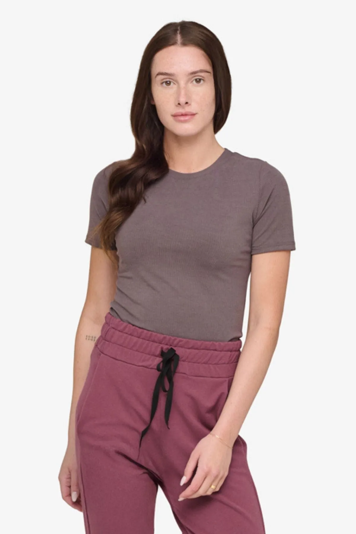 Ribbed Tee in Granite sold by Daub & Design product image thumbnail 2