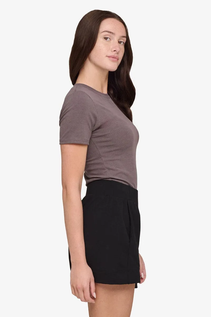 Ribbed Tee in Granite sold by Daub & Design product image thumbnail 5