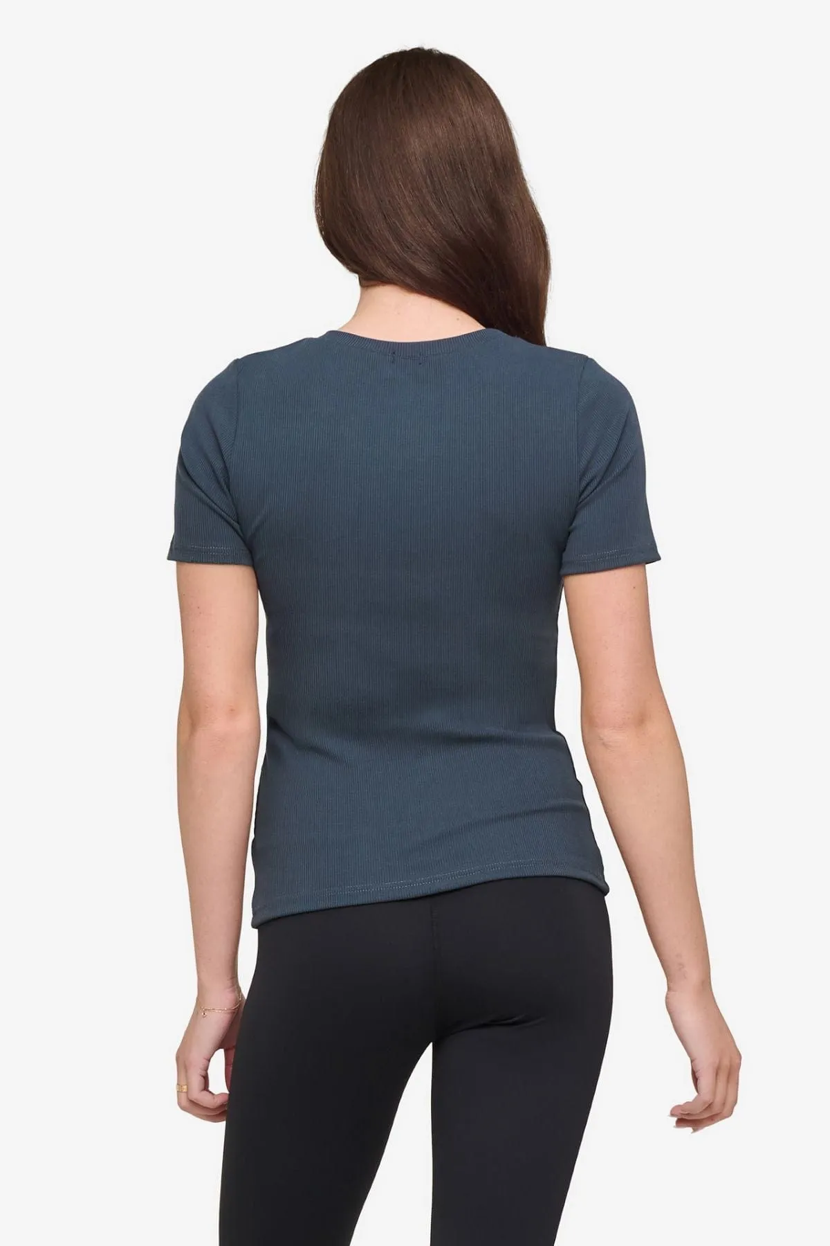 Ribbed Tee in Eclipse sold by Daub & Design product image thumbnail 3