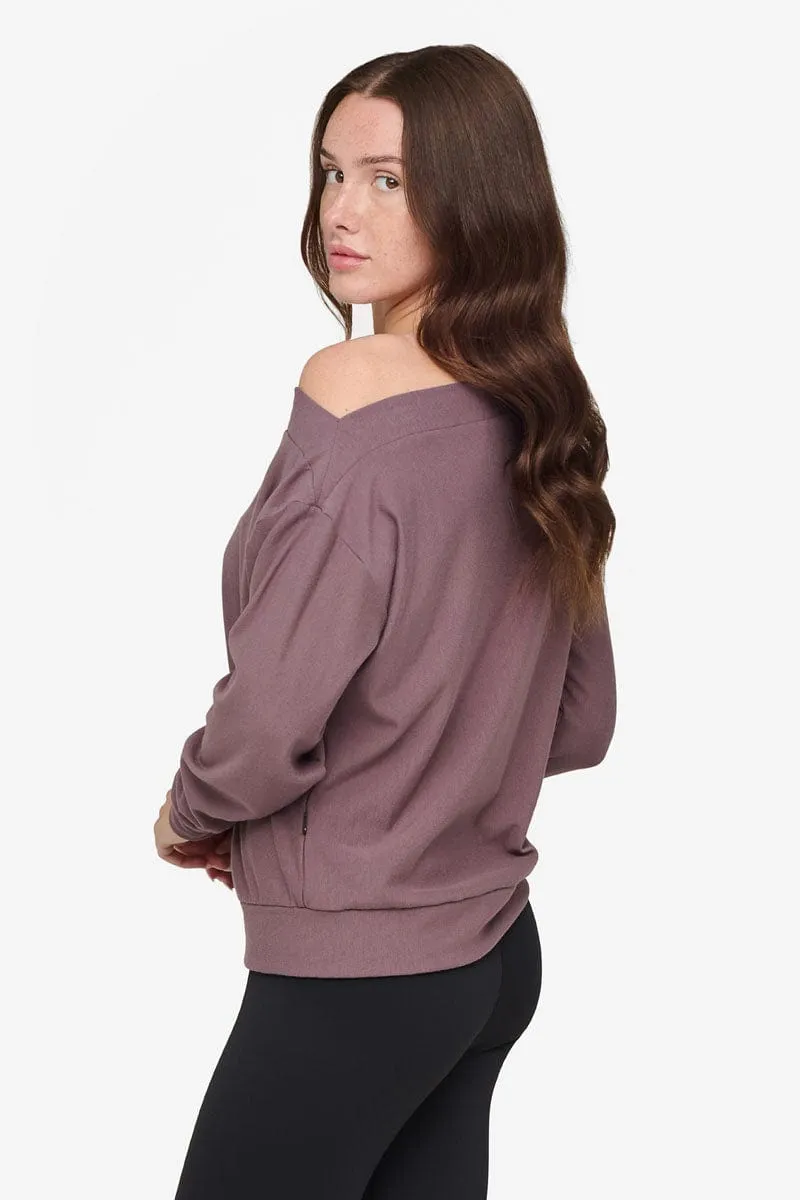 Boatneck Sweatshirt in Sparrow sold by Daub & Design product image thumbnail 2