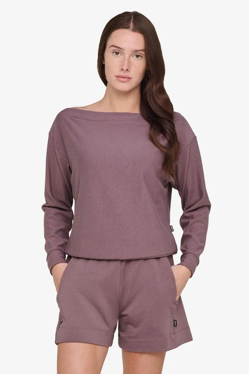 Boatneck Sweatshirt in Sparrow sold by Daub & Design product image thumbnail 3