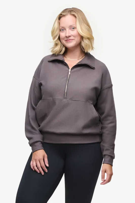 Freedom Half Zip Sweatshirt in Velora sold by Daub & Design