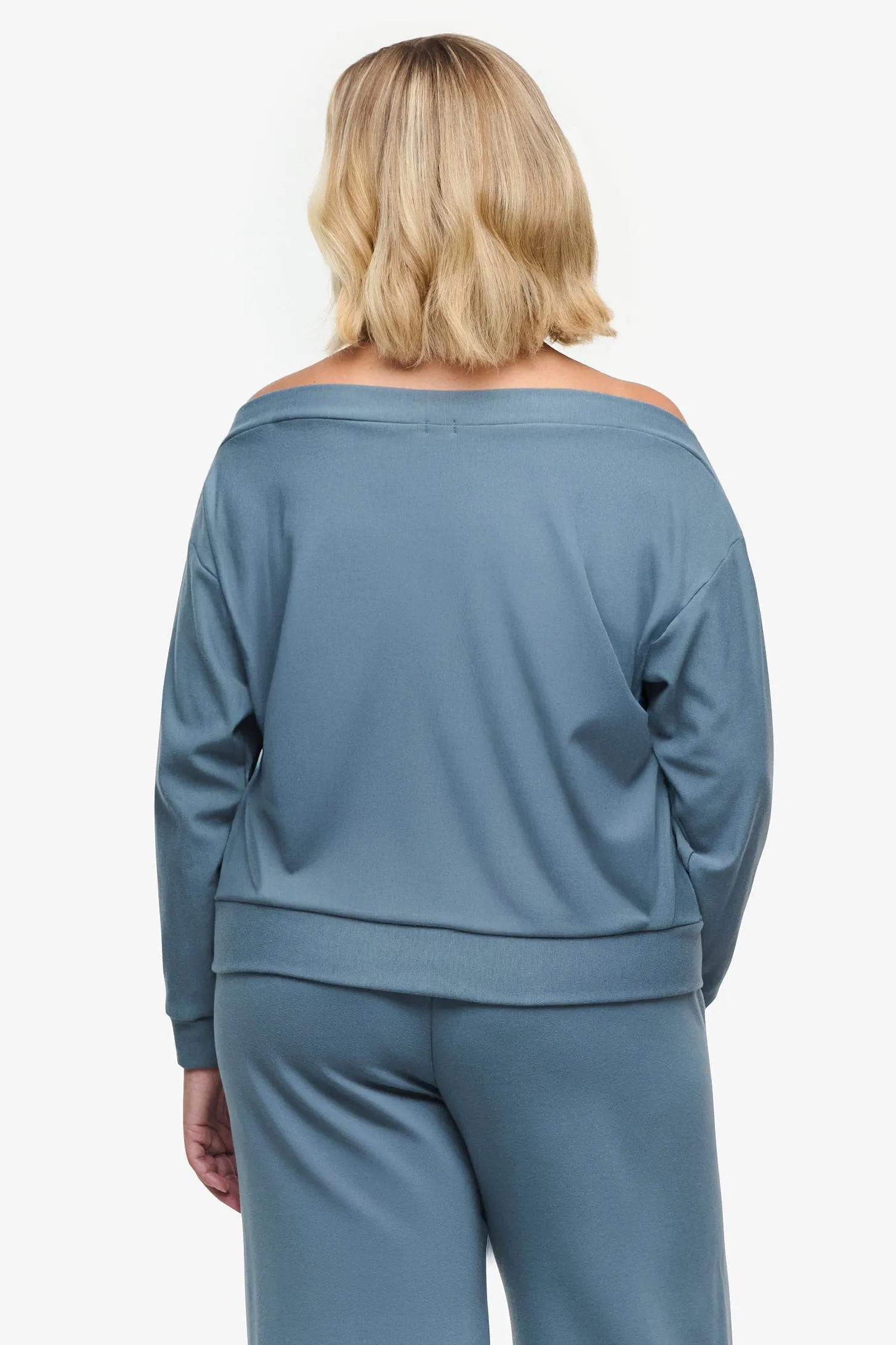 Boatneck Sweatshirt in Basalt sold by Daub & Design product image thumbnail 3