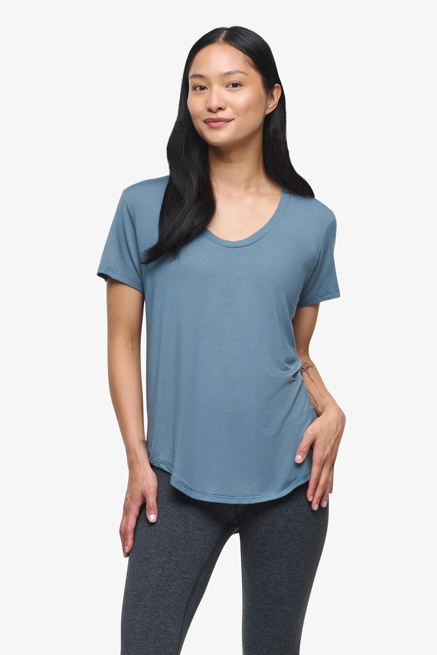 Avery Tee in Basalt sold by Daub & Design