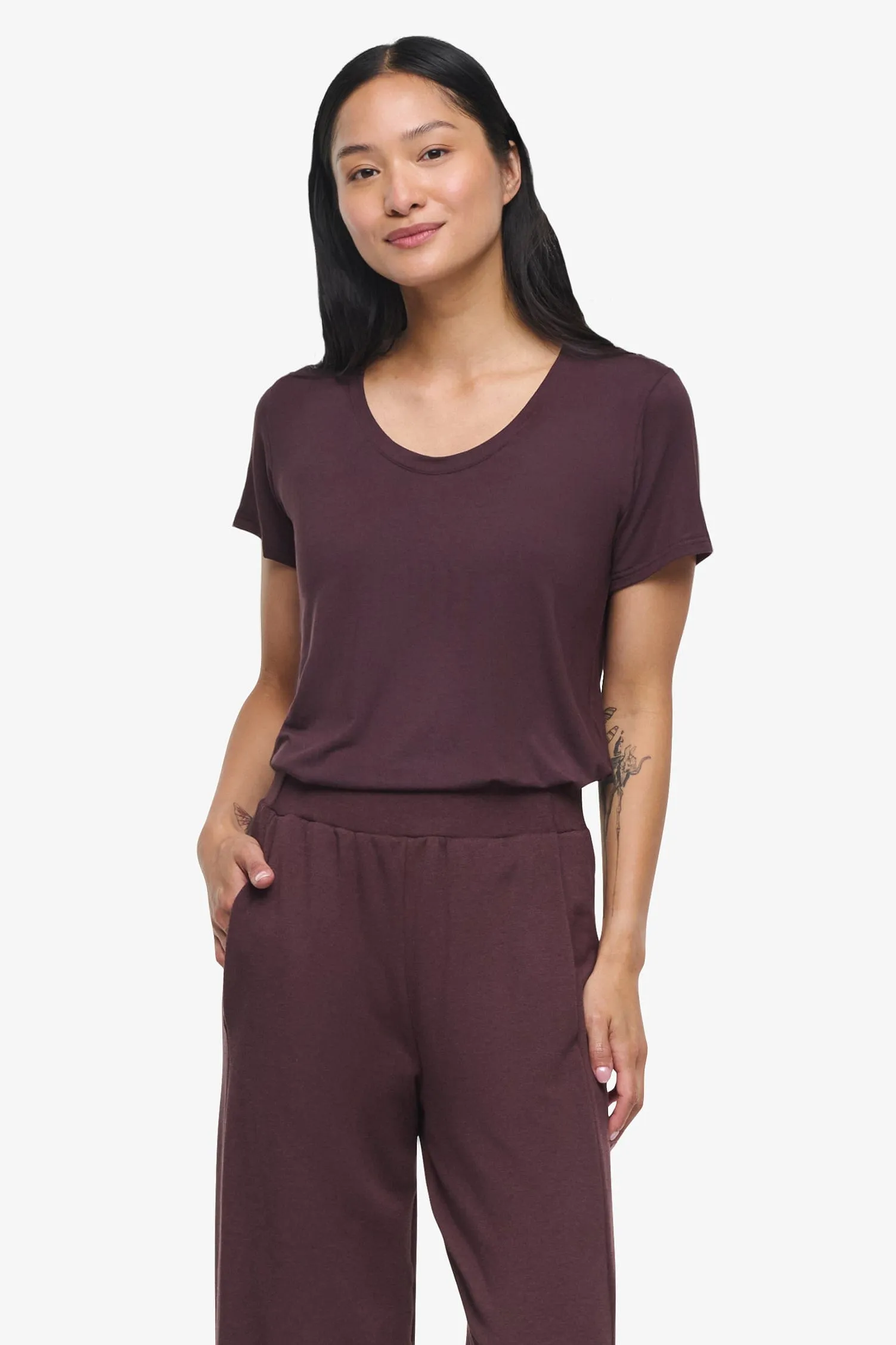 Avery Tee in Cacao sold by Daub & Design product image thumbnail 4