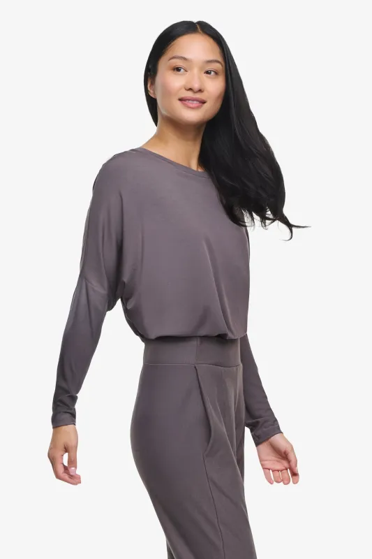 Dolman Longsleeve in Velora sold by Daub & Design
