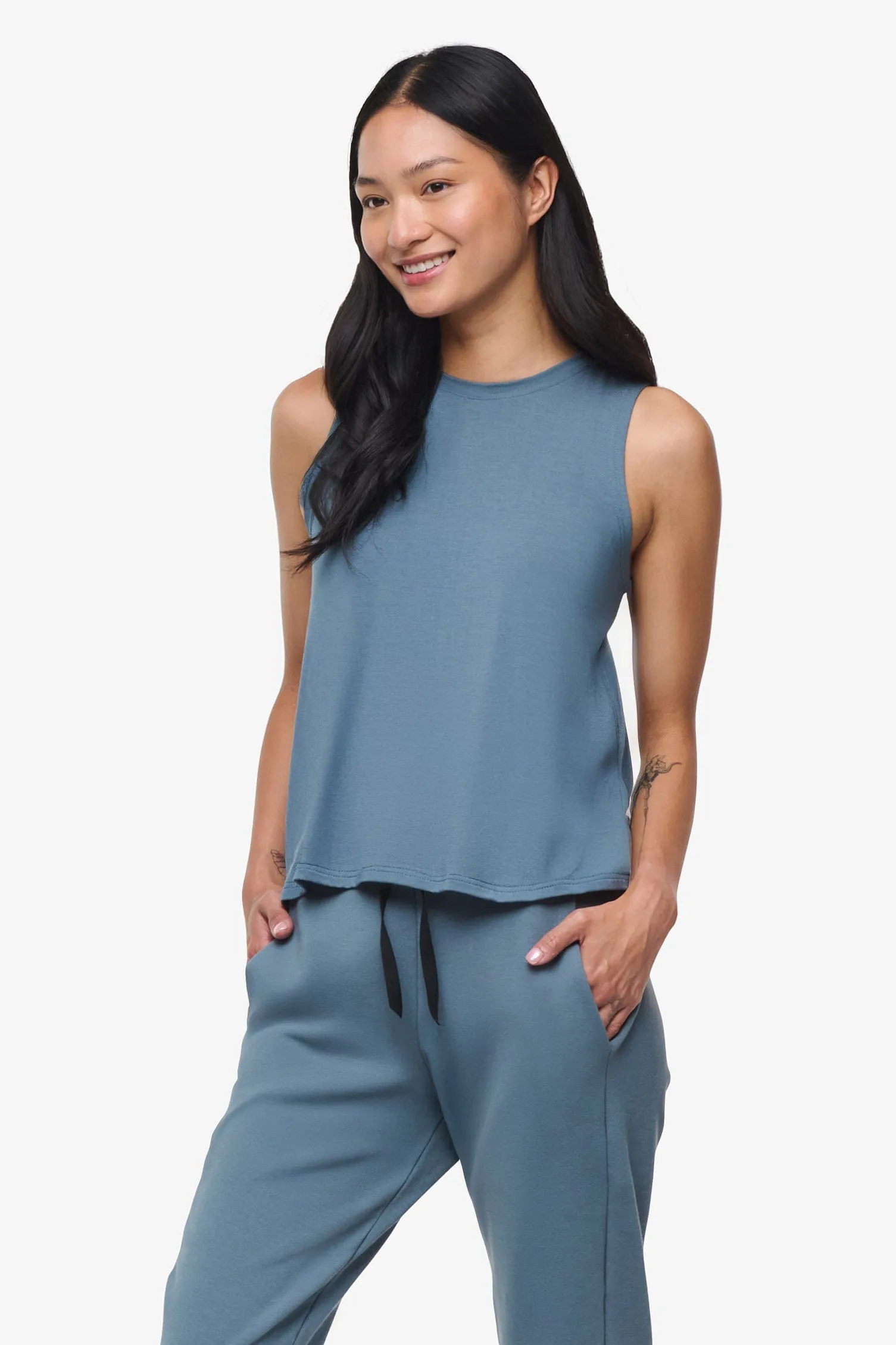 Maia Tank in Basalt sold by Daub & Design