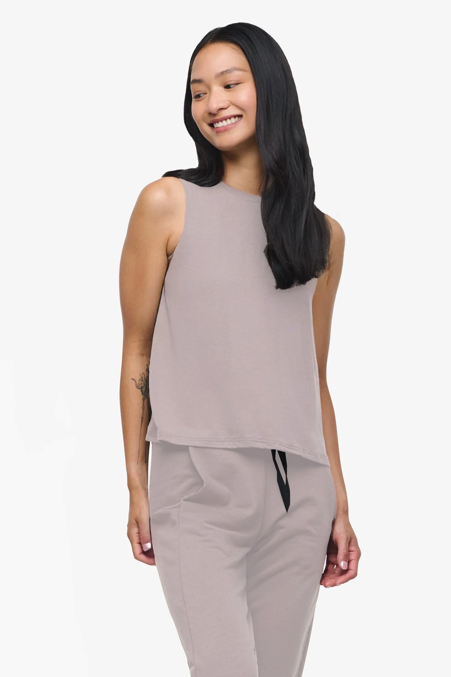 Maia Tank in Etherea sold by Daub & Design