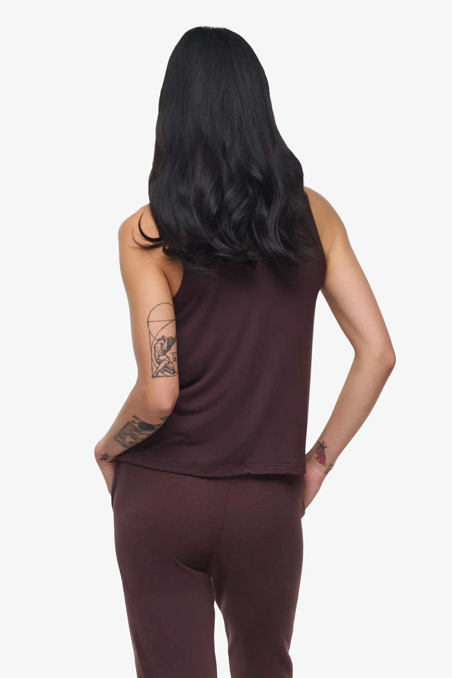 Maia Tank in Cacao sold by Daub & Design product image thumbnail 3