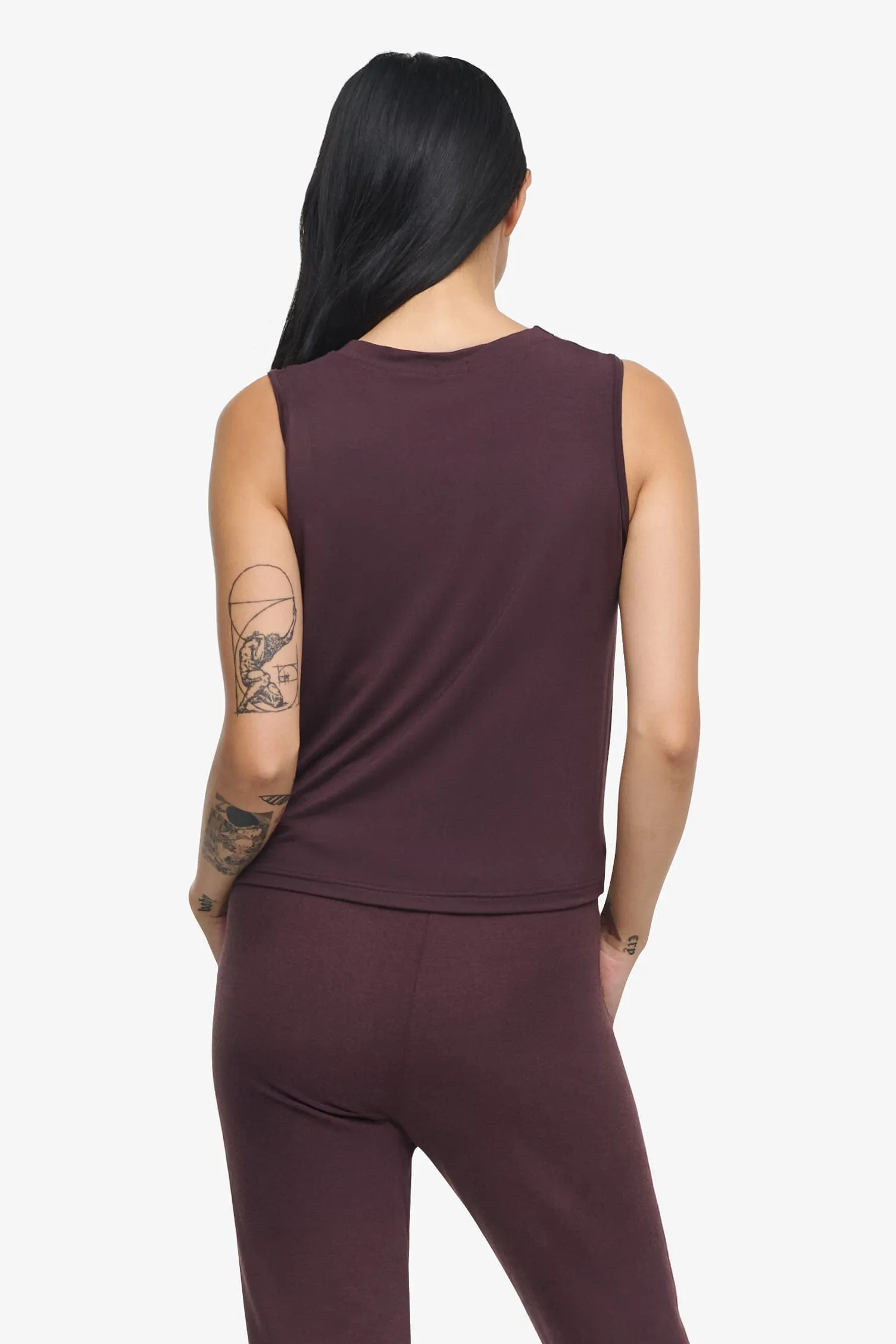 Leilani Tank in Cacao sold by Daub & Design product image thumbnail 3
