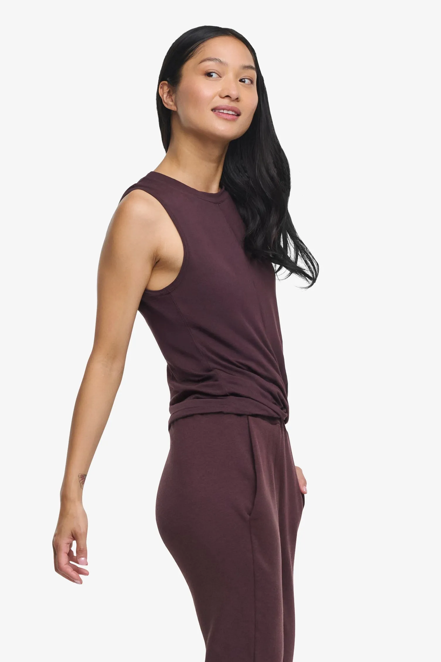 Leilani Tank in Cacao sold by Daub & Design product image thumbnail 2