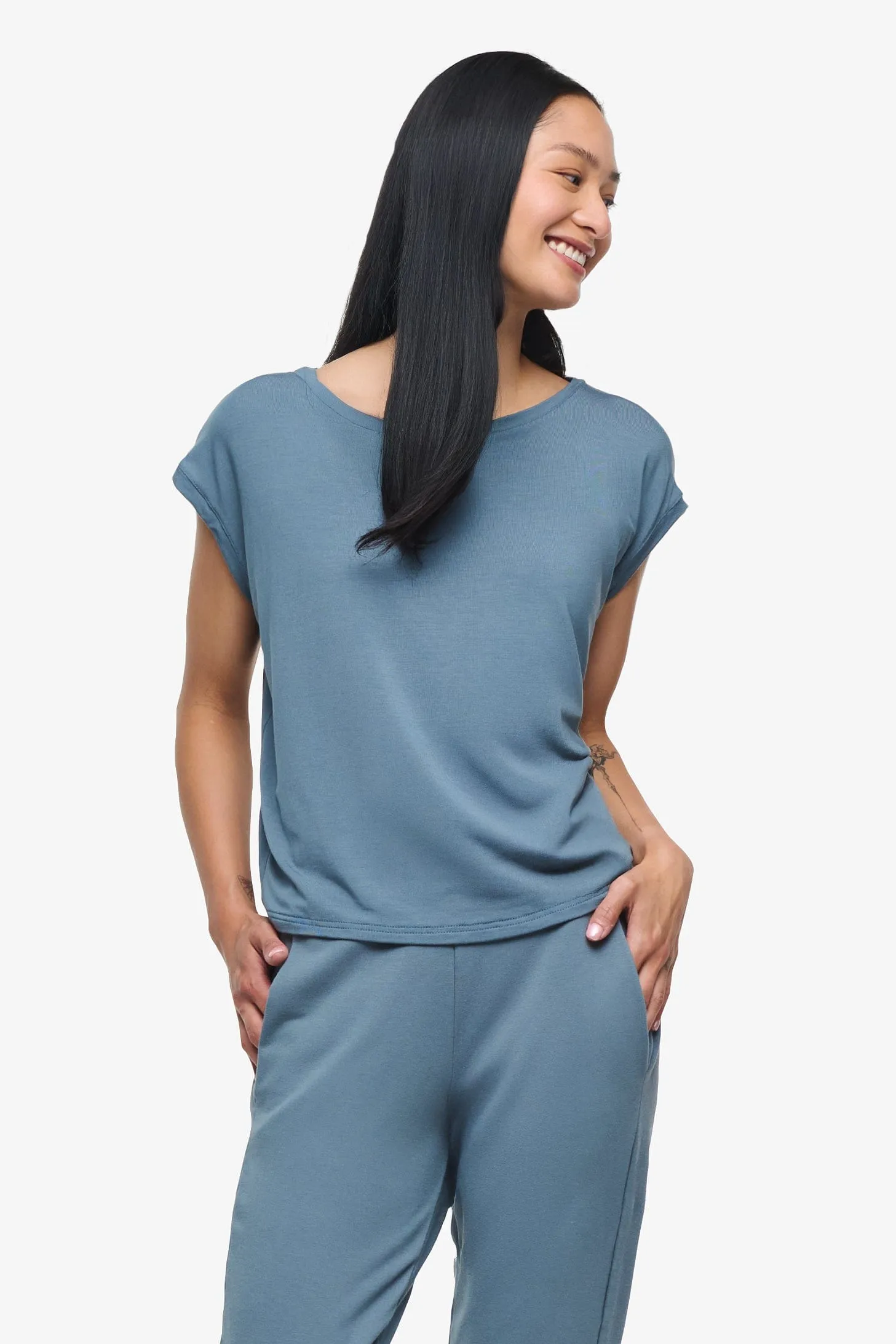 Box Tee in Basalt sold by Daub & Design product image thumbnail 2