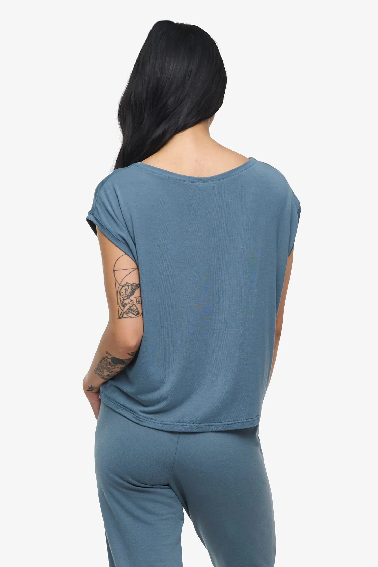 Box Tee in Basalt sold by Daub & Design product image thumbnail 4