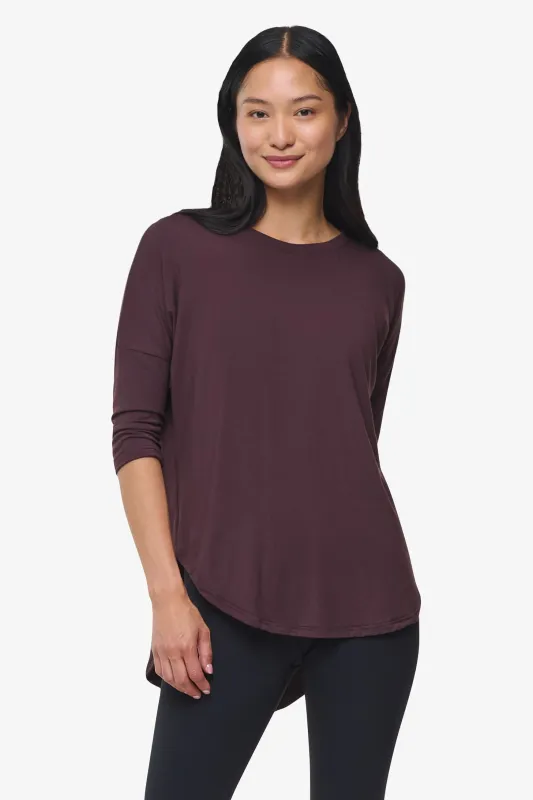 Ainsley Tee in Cacao sold by Daub & Design