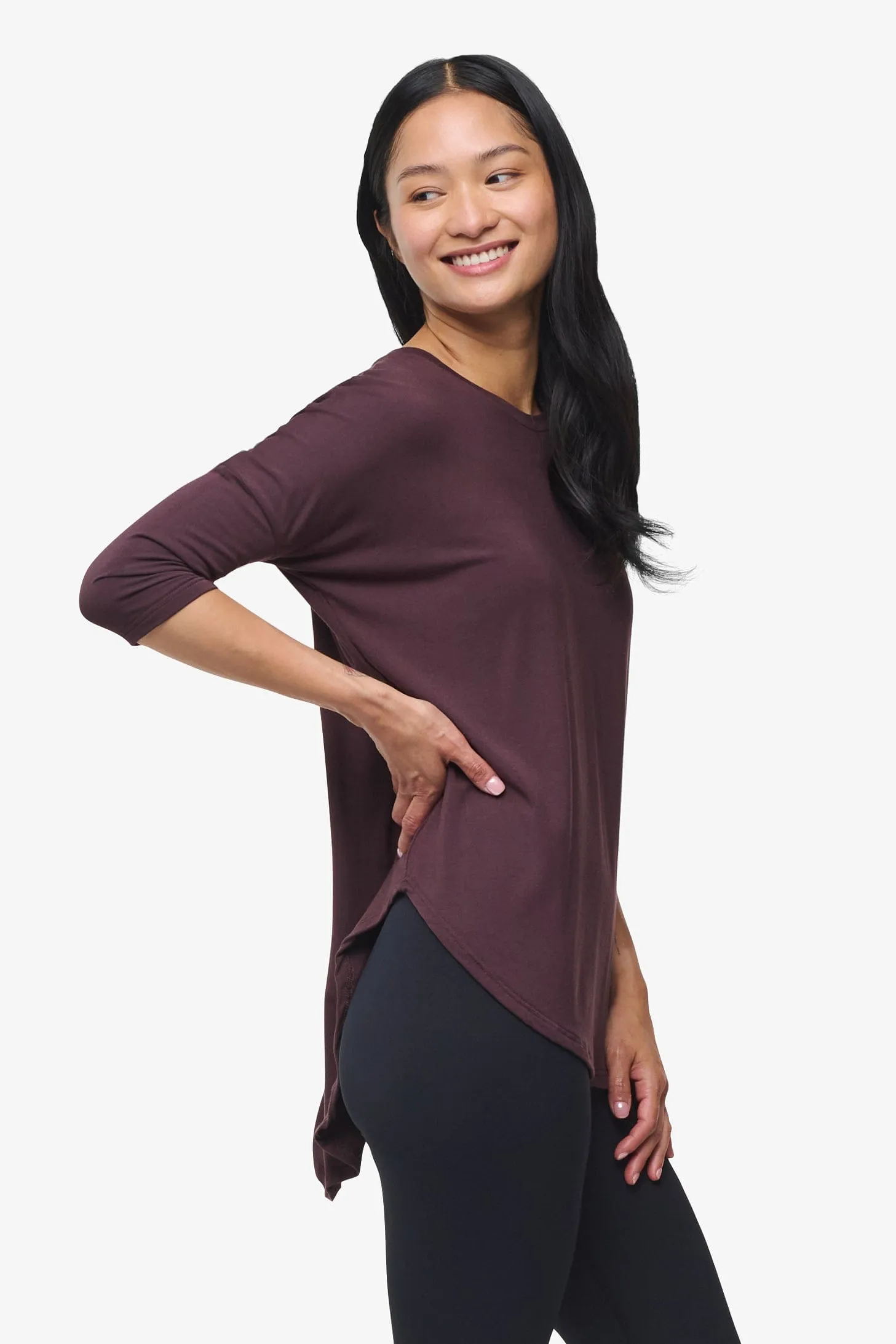 Ainsley Tee in Cacao sold by Daub & Design product image thumbnail 2