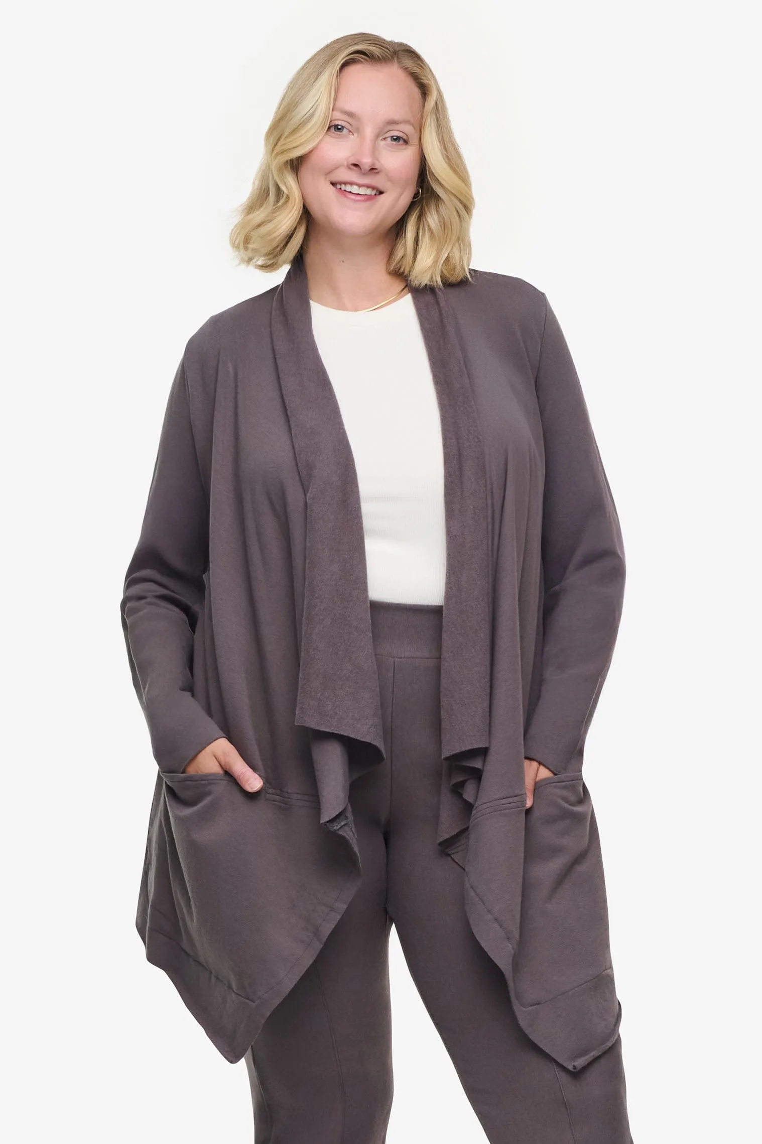 Valencia Jacket in Velora sold by Daub & Design