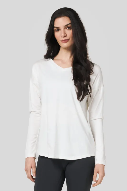 Luna Longsleeve in Ivory sold by Daub & Design