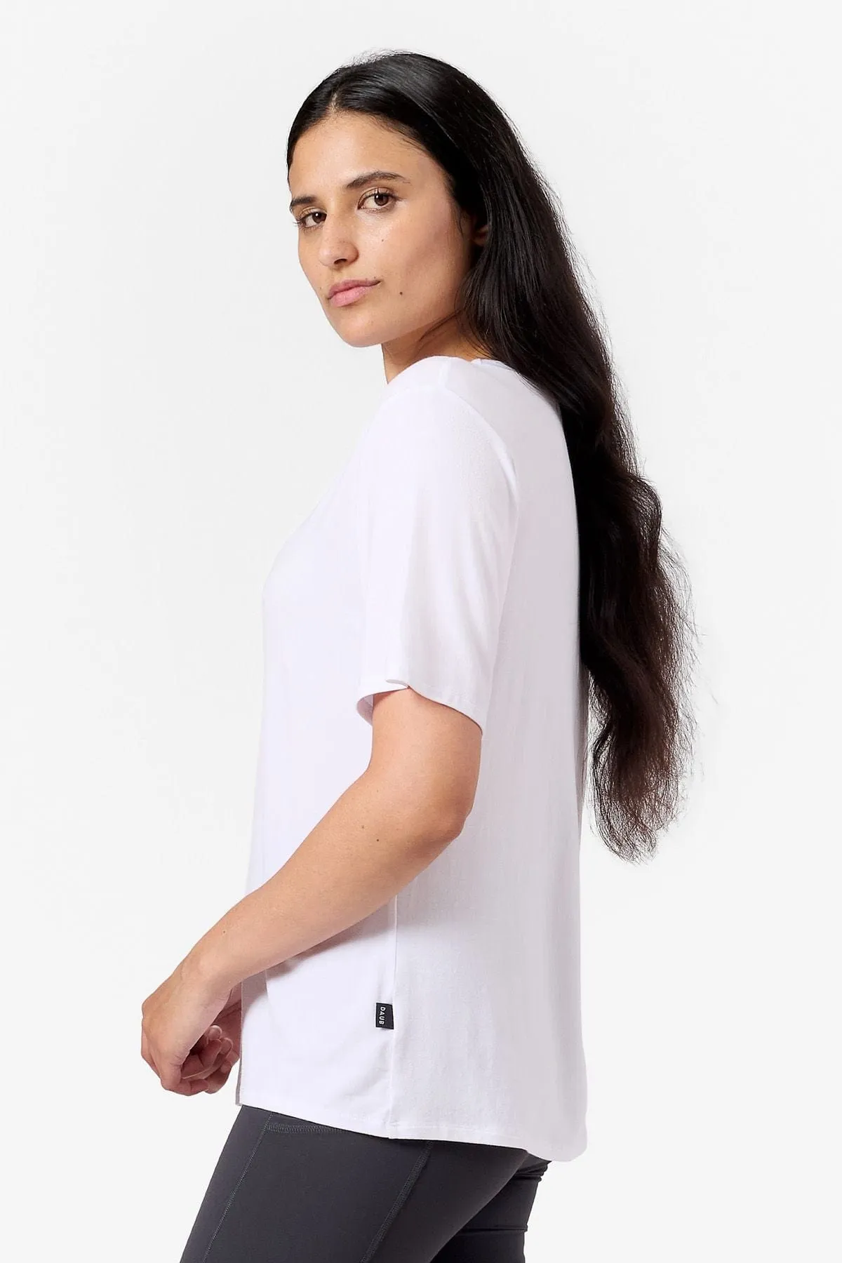 Weekend Tee in White sold by Daub & Design product image thumbnail 2