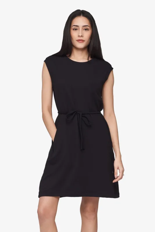 Newport Dress in Black made by Daub & Design