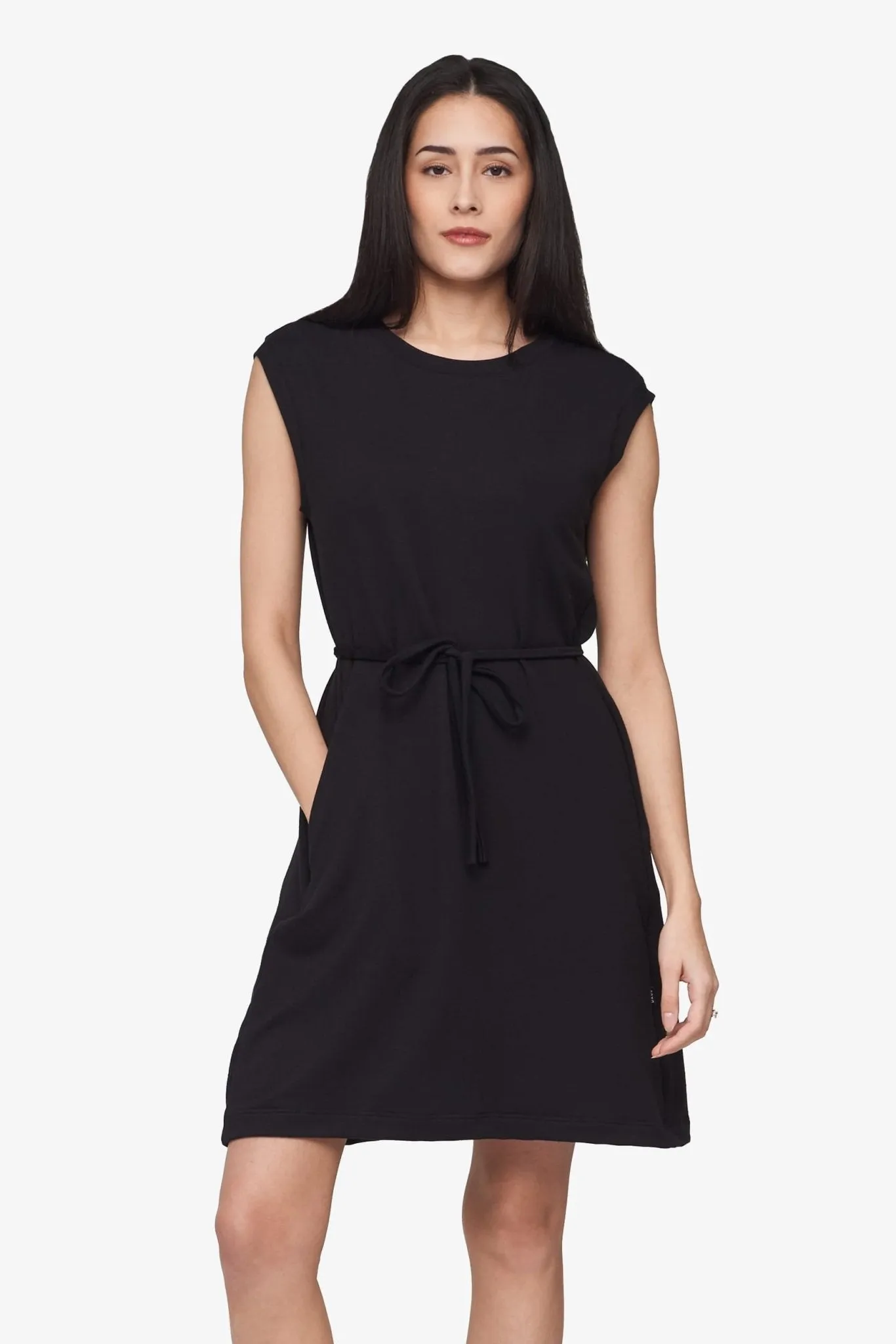 Newport Dress in Black sold by Daub & Design