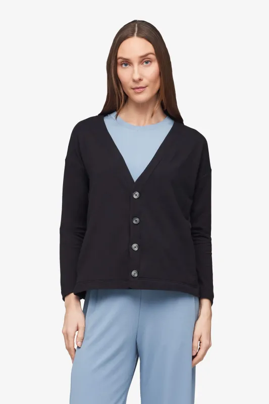 Cove Cardigan in Black made by Daub & Design