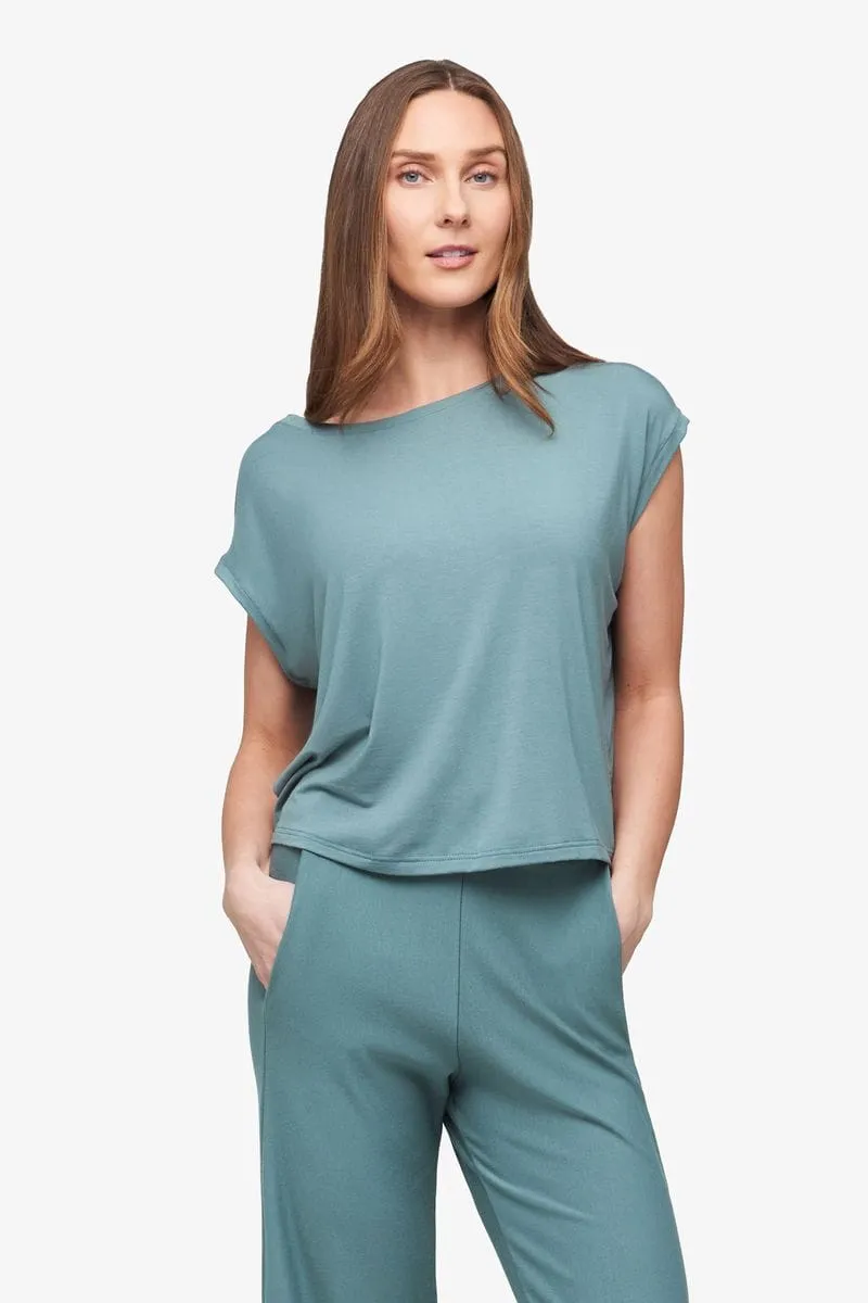 Box Tee in North Atlantic sold by Daub & Design