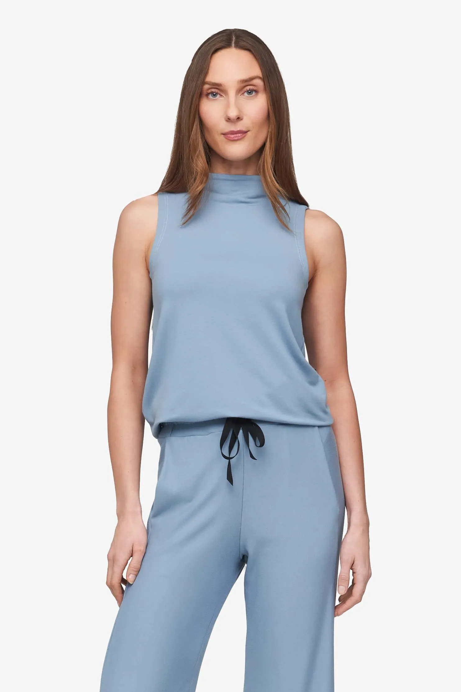 Briar Sleeveless Top in Coastal Blue sold by Daub & Design product image thumbnail 2