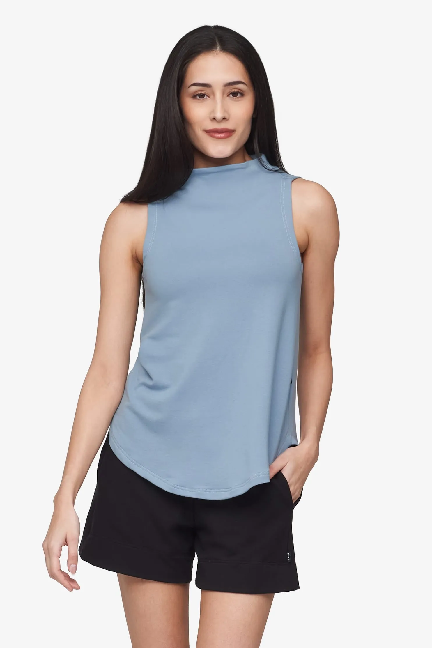 Briar Sleeveless Top in Coastal Blue sold by Daub & Design product image thumbnail 4
