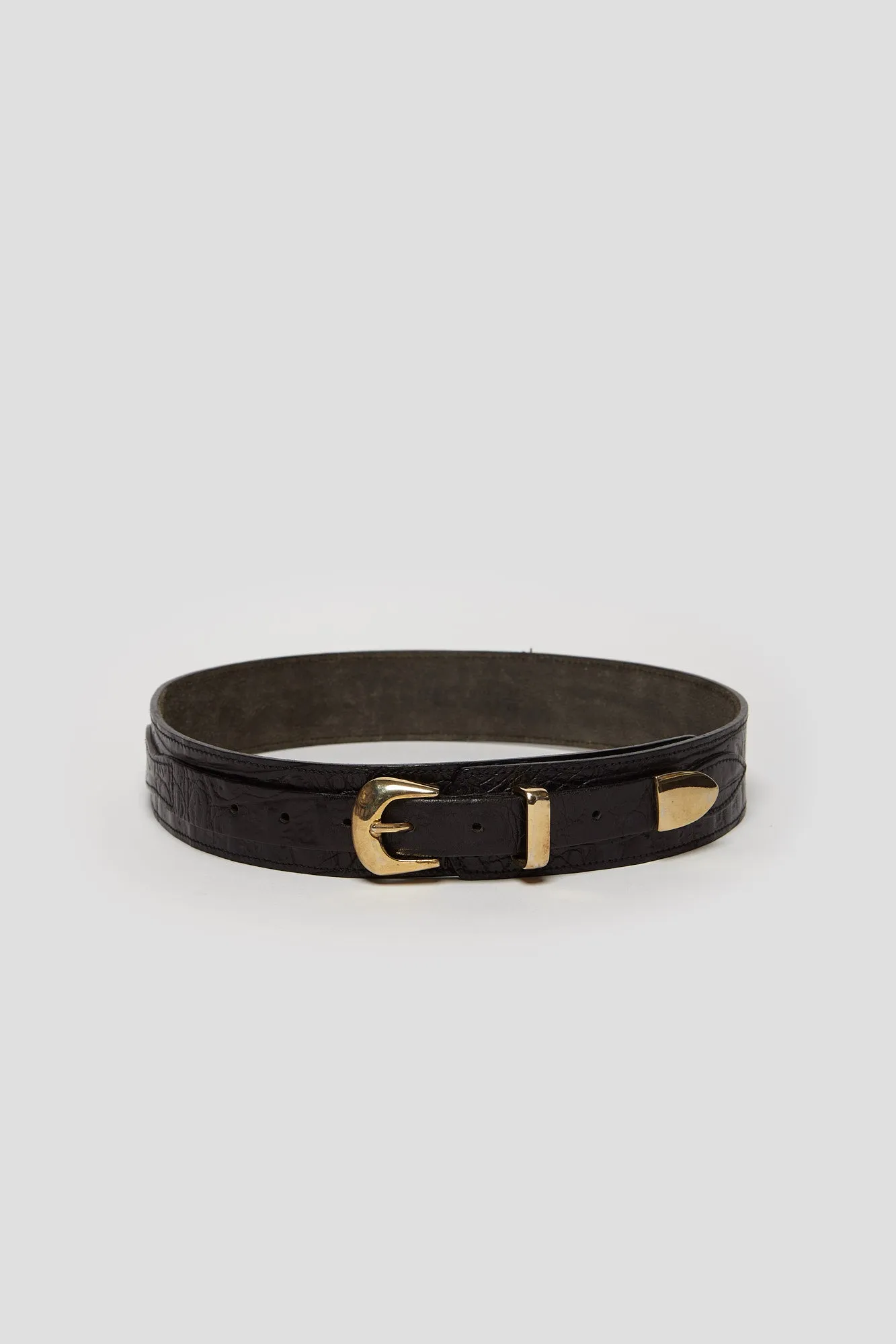 Leather Double-Belt - Vintage sold by Decade Studio