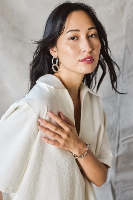 Collared Pullover - Parchment sold by Devlyn van Loon