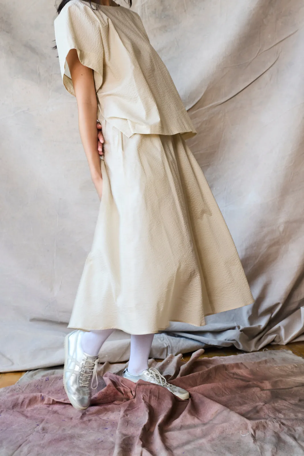Flared Midi Skirt - Oat sold by Devlyn van Loon product image thumbnail 3