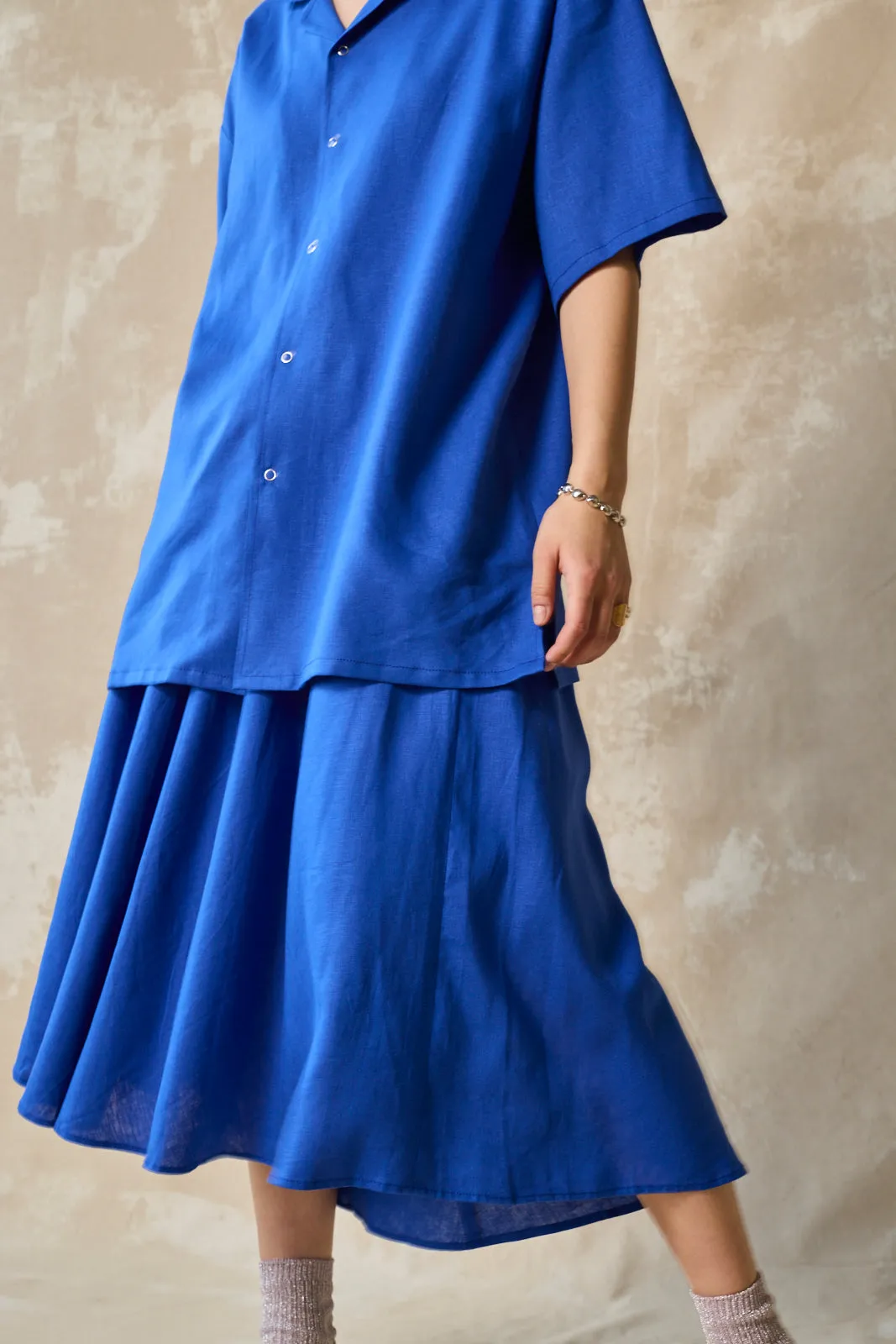Flared Midi Skirt - Lapis sold by Devlyn van Loon product image thumbnail 4