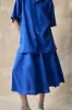 Flared Midi Skirt - Lapis sold by Devlyn van Loon