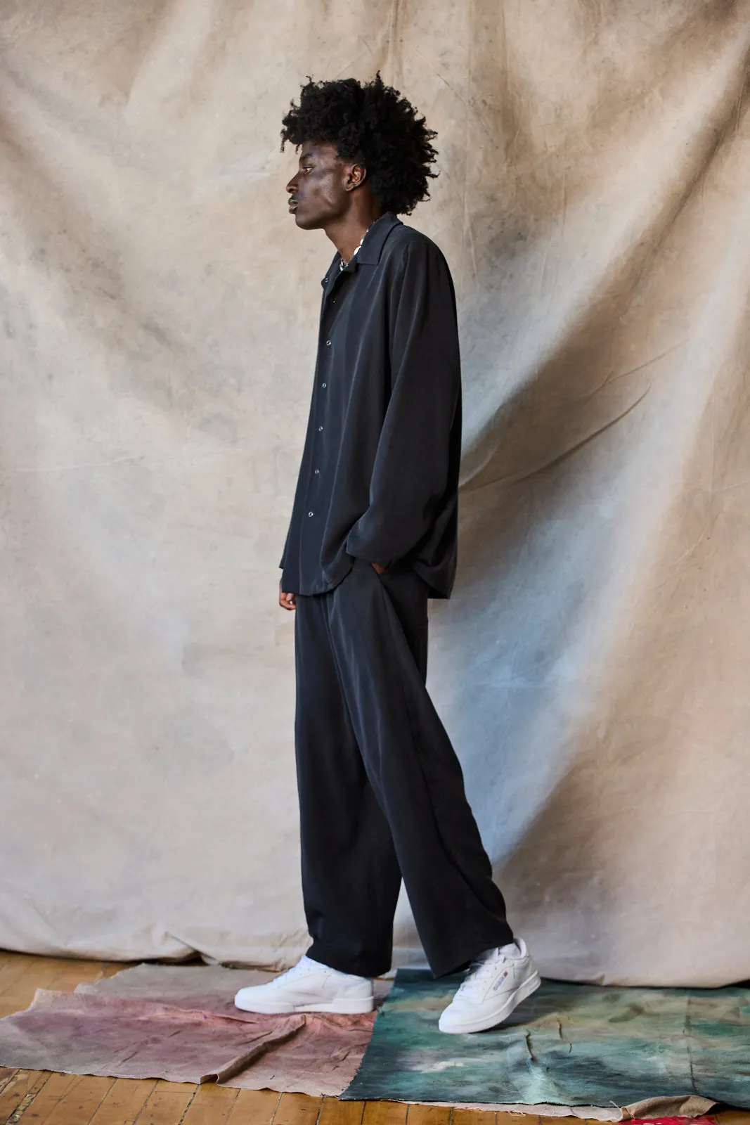 Drawstring Trousers - Muted Black sold by Devlyn van Loon product image thumbnail 5