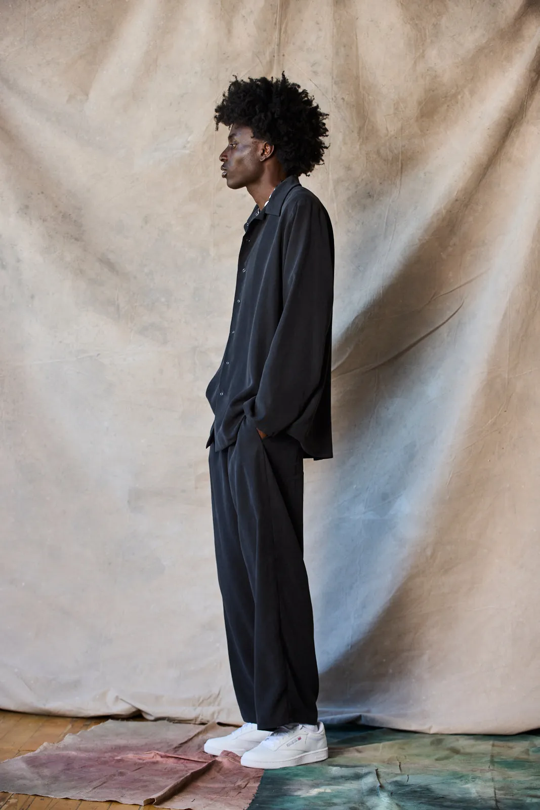 Drawstring Trousers - Muted Black sold by Devlyn van Loon product image thumbnail 3