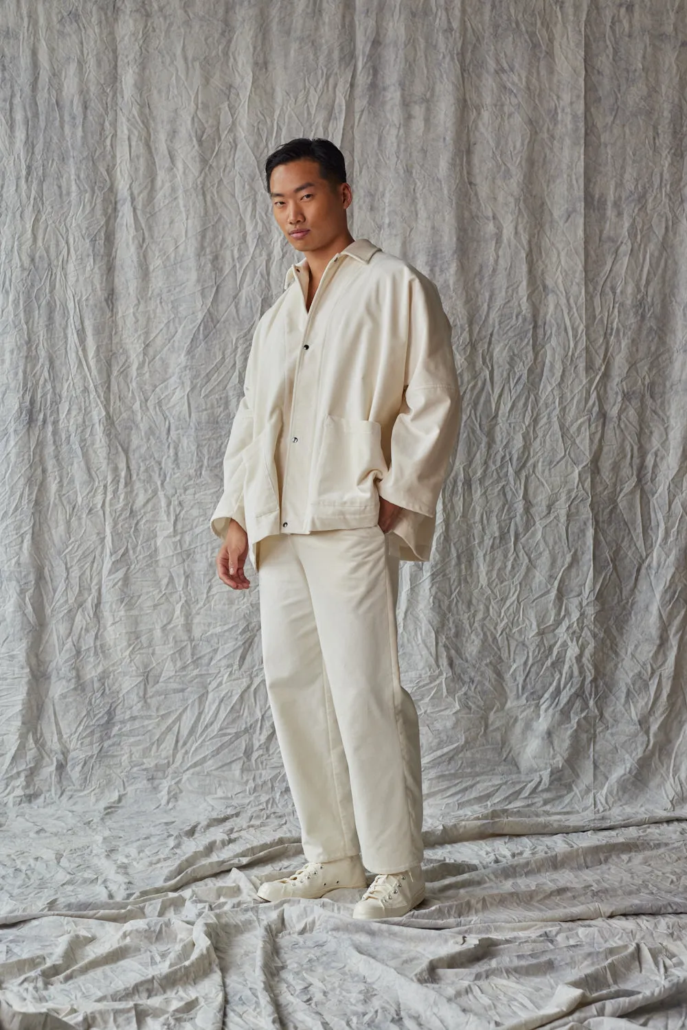 Column Pant - Ivory Velvet sold by Devlyn van Loon product image thumbnail 5